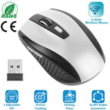 2.4G Wireless Gaming Mouse Optical Mice w/ Receiver 3 Adjustable DPI 6 Buttons