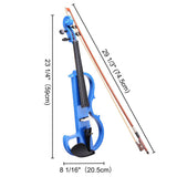 4/4 Violin Electric Violin(right hand)Blue