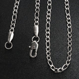 Stainless Steel Figaro Chain Necklace / CHN9500