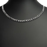 Stainless Steel Figaro Chain Necklace / CHN9500