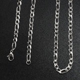 Stainless Steel Figaro Chain Necklace / CHN9500