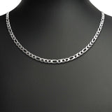 Stainless Steel Figaro Chain Necklace / CHN9500