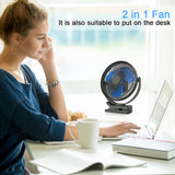 10000mAh Rechargeable Portable Fan, 8-Inch Battery Operated Clip on Fan,