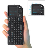 Rii  X1 2.4G Mini Wireless Keyboard with Touchpad Mouse, Lightweight Portable Wireless Keyboard Controller with USB Receiver Remote Control for Windows/Mac/Android/PC/Tablet/TV/Xbox/PS3