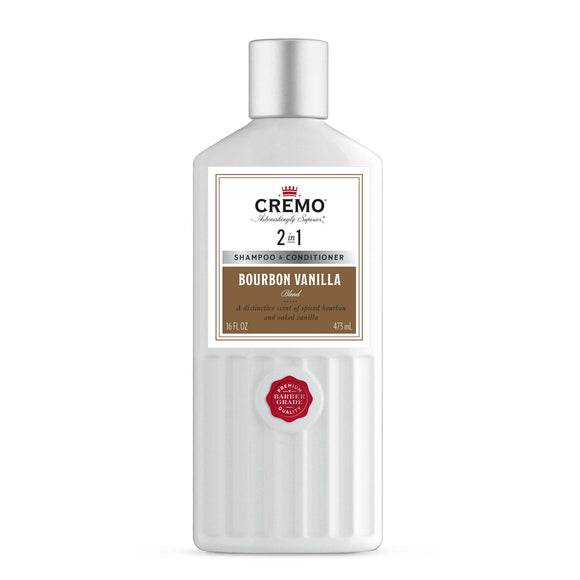 CREMO Astonishingly Superior Moisturizing 2-in-1 Shampoo Plus Conditioner with Bourbon Vanilla & Blend, 16 fl oz