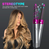 5 in 1 Hot Air Styler 5-In-1 Hair Styler, Ceramic, Hot Air Blow Dryer Curling US