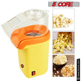 5 Core Hot Air Popcorn Popper Machine 1200W Electric Popcorn Kernel Corn Maker Bpa Free, 95% Popping Rate, 2 Minutes Fast, No Oil-Healthy Snack for Kids Adults, Home, Party, Gift POP