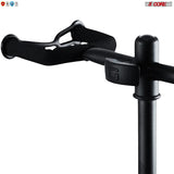 5 CORE Guitar Stand Black | Durable Double Guitar Stand with Neck Holder| Universal Floor Stand for Acoustic Electric Guitars, Bass, Banjos| Metal Folding Tripod Stand Holds 2 Guitars- GSH 2N1