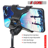 5 Core Phone Holder Stand for Desk Cellphone Stands for Mobile Round Base Boom Video Call Conference Portable ZM 18