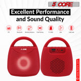 4" Portable Bluetooth Speaker Outdoor Wireless Mini 40W with Loud Stereo,