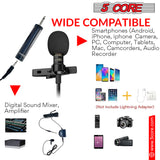 Mic Lavalier Microphone Mini Wired Clip On 5 Core MIC WRD 10