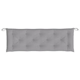 Garden Bench Cushions 2pcs Gray 59.1"x19.7"x2.8" Oxford Fabric