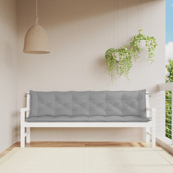 Garden Bench Cushions 2pcs Gray 78.7