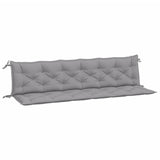 Garden Bench Cushions 2pcs Gray 78.7"x19.7"x2.8" Oxford Fabric
