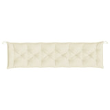 Garden Bench Cushions 2pcs Cream White 78.7"x19.7"x2.8" Oxford Fabric