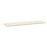 Garden Bench Cushions 2pcs Cream White 78.7"x19.7"x2.8" Oxford Fabric