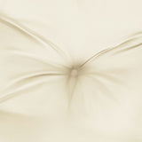Garden Bench Cushions 2pcs Cream White 78.7"x19.7"x2.8" Oxford Fabric
