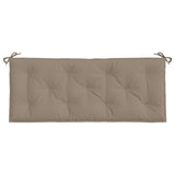 Garden Bench Cushions 2pcs Taupe 47.2"x19.7"x2.8" Oxford Fabric