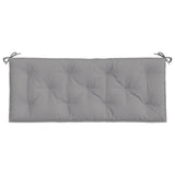 Garden Bench Cushions 2pcs Gray 47.2"x19.7"x2.8" Oxford Fabric