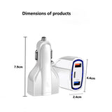 3 Port Fast Charge 3.0 Car Charger