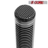 5 Core Shotgun Microphone Condenser Interview Mic Super-Cardioid for Photography Video Camcorders DSLR DV Camcorder Camera Microphone with Metal Holder, Anti-Wind Foam Cap XLR Cable IM-321