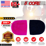 5 Core Thick Handheld Stage Microphone Windscreen Foam Cover Mic Covers Foam Protection For Dynamic Vocal Microphone For Karaoke Black & Pink - SPONGE