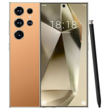 8GB+256GB I24 Ultra Android 13 Smartphone - 6.8"HD Display, 6000mAh Battery, Built-in Stylus Pen, Unlocked Cell Phone For Global Use(Orange)