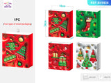 12-Pack Red Christmas Gift Bags Assorted Sizes with Handles Trees, Cartoon  Holiday Birthday, And Parties, 12Pcs