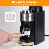 Conical Burr Coffee Grinder Electric Coffee Bean Grinder with 25 Grind Settings 12 Cups Selection for Drip/Percolator/French Press/Espresso/Cold Brew/Pour Over