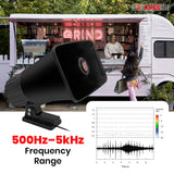 5 CORE Indoor Outdoor PA Horn Speaker 8 x 5 Inch Loud Portable PA Speakers 8 Ohms 65 Watts Max Horn Siren Adjustable Mounting Bracket & Hardware Included Black - HW 508 BLK