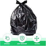 Plastics 20-25 Gallon Trash Bags (1.6 MIL - 100PCS) 23" x 35" - Large Heavy Duty Can Liners - Plastic Black Garbage Bags for Lawn, Leaf, Contractor, Yard, Outdoor use