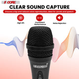 5 CORE Microphone Dynamic Vocal Handheld Mic Cardioid Unidirectional Microfono w On Off Switch + XLR Audio Cable for Singing Karaoke Public Speaking & Parties - PM-286