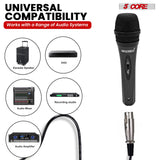 5 CORE Microphone Dynamic Vocal Handheld Mic Cardioid Unidirectional Microfono w On Off Switch + XLR Audio Cable for Singing Karaoke Public Speaking & Parties - PM-286