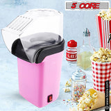 5 Core Popcorn Machine 16 Cup Capacity Hot Air Popper Mini Portable Tabletop Electric Pop Corn Maker Maquina Para Hacer Palomitas De Maiz For Home Movie Party