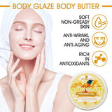 BODY GLAZE-Moisturizer for Women Anti Aging, Whipped Body Cream Butter for Girl, Leaves Skin Soft Without Being Greasy,Multiple Scents to Choose(Strawberry)(No Delivery in Weekend)