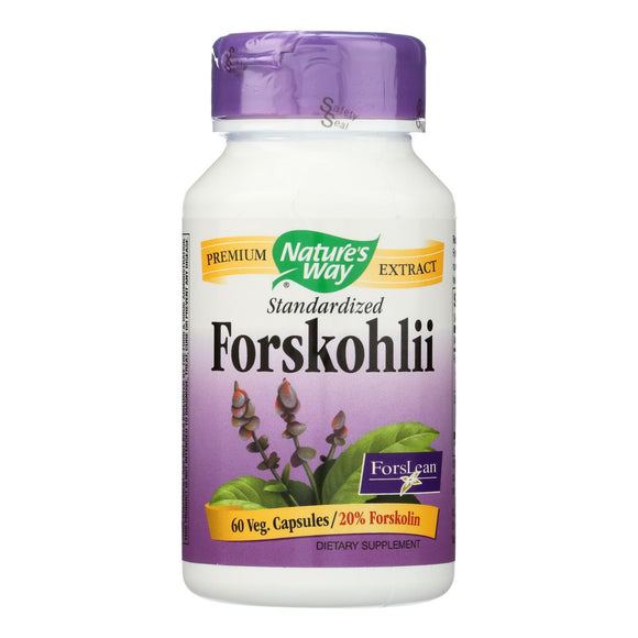 Nature's Way - Standardized Forskohlii - 60 Veg. Capsules