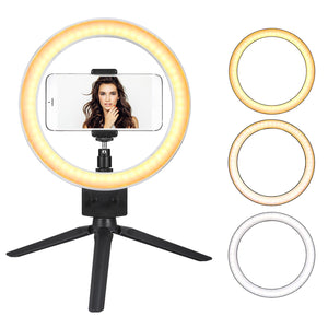 9" Dimmable LED Ring Light w/ Tripod Phone Selfie Camera Studio Photo Video Makeup Lamp