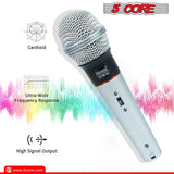 5 CORE Microphone Dynamic Vocal Handheld Mic Cardioid Unidirectional Microfono w On Off Switch + XLR Audio Cable for Singing Karaoke Public Speaking & Parties - PM 305