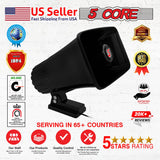 5 CORE Indoor Outdoor PA Horn Speaker 8 x 5 Inch Loud Portable PA Speakers 8 Ohms 65 Watts Max Horn Siren Adjustable Mounting Bracket & Hardware Included Black - HW 508 BLK
