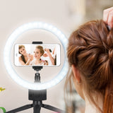 9" Dimmable LED Ring Light w/ Tripod Phone Selfie Camera Studio Photo Video Makeup Lamp