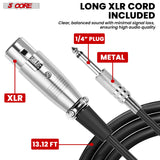 5 CORE Microphone Dynamic Vocal Handheld Mic Cardioid Unidirectional Microfono w On Off Switch + XLR Audio Cable for Singing Karaoke Public Speaking & Parties - PM-286