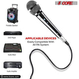 5 CORE Microphone Dynamic Vocal Handheld Mic Cardioid Unidirectional Microfono w On Off Switch + XLR Audio Cable for Singing Karaoke Public Speaking & Parties - PM 111 CH