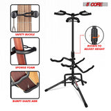 5 Core Metal Guitar Stand for Acoustic Classic Electric Guitar Detachable Musical Instrument Stand (3 Guitar Holders) - GSH 3N1