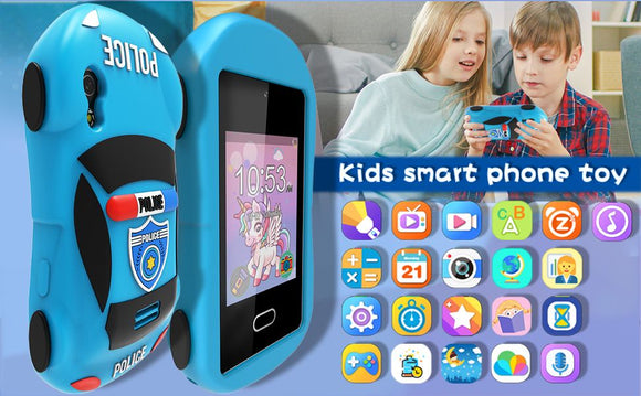 Youngsters Smart Phone for Girls Boy Youngsters Smart Phone Toys Youngsters Toy Smartphone Ages 3-12 with Dual Camera Game Music Player Learning Games 8GB Card Youngsters Smart Phone for irthday Gifts