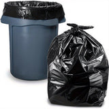 Plastics 25 Gallon Trash Bags (1.6 MIL - 150PCS) 27" x 31" - Large Heavy Duty Can Liners - Plastic Black Garbage Bags for Lawn, Leaf, Contractor, Yard, (50pcs per pack, 3 packs totaling 150pcs)