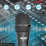 5 CORE Microphone Dynamic Vocal Handheld Mic Cardioid Unidirectional Microfono w On Off Switch + XLR Audio Cable for Singing Karaoke Public Speaking & Parties - PM-222