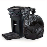 Plastics 35-40 Gallon Trash Bags (1.6 MIL - 80PCS) 35" x 39" - Large Heavy Duty Can Liners - Plastic Black Garbage Bags for Lawn, Leaf, Contractor, Yard (10 pieces per roll, a total of 8 rolls)