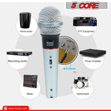 5 CORE Microphone Dynamic Vocal Handheld Mic Cardioid Unidirectional Microfono w On Off Switch + XLR Audio Cable for Singing Karaoke Public Speaking & Parties - PM 305