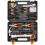 VEVOR Tool Kit, 132 Piece General Household Hand Tool Set, Home Repairing Tool Kit with Portable Tool Storage Case, High-Quality Steel, for Home Maintenance, DIY Projects, and Automotive Repair