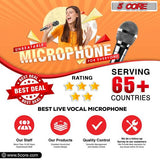 5 CORE Microphone Dynamic Vocal Handheld Mic Cardioid Unidirectional Microfono w On Off Switch + XLR Audio Cable for Singing Karaoke Public Speaking & Parties - PM 111 CH